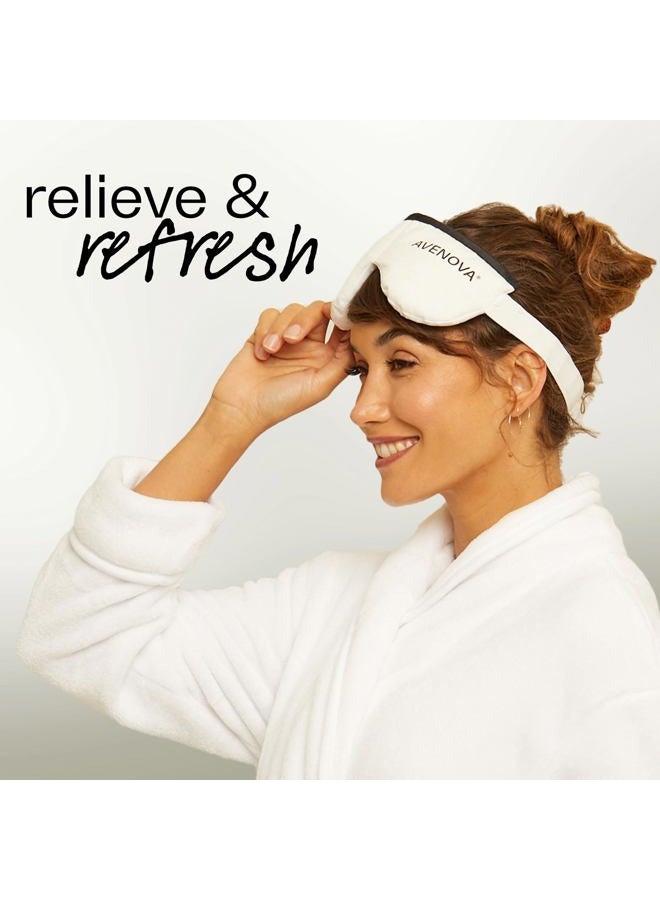 Avenova Moist Heating Eye Compress Mask – Reusable & Microwavable Eye Mask Provides Relief from Allergies, Sinuses, Headaches, Puffy and Irritated Eyes, Dry Eyes, Blepharitis, and Styes - Image 5